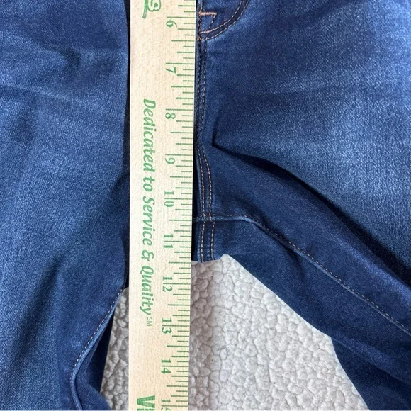 Nicole Miller NY SOHO High Rise Bootcut Women Size 8 Stretch Dark Wash Blue Jean - Picture 6 of 15